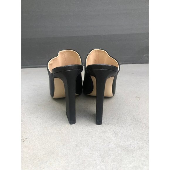 WANDLER woman's black leather Mules heels clogs size 38.5 - Picture 6 of 11